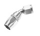 -16 45° female aluminum hose end - clear | RHP