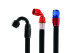 -12 AN / Dash 12 Black E85 Compatible Hydraulic Stainless Core Hose Nylon - 3 feet / 90cm | RHP