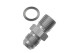 -10 male AN / JIC flare to M18x1.5 inverted adapter - clear | RHP