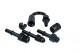 -06 to 3/8" SAE quick disconnect female 180deg - black | RHP