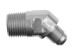 -04 45° male adapter to -06 (3/8") NPT male - clear | RHP