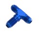 -12 male AN / JIC bulkhead tee (bulkhead on side) - blue | RHP