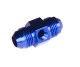-06 male to -06 male AN / JIC with 1/8" NPT in hex - blue | RHP