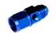 -06 male to -06 female AN / JIC with 1/8" NPT in hex - blue | RHP