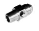 -08 male AN / JIC to -06 (3/8") NPT male with 1/8" NPT hex - clear | RHP