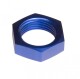 -10 AN / JIC aluminum bulkhead nut - blue | RHP
