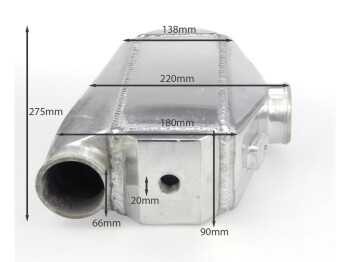 Watercooled intercooler - 275x220x90mm - 63mm