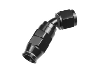 Dash 6 / -06 AN PTFE reusable hose end - black / 45 °...
