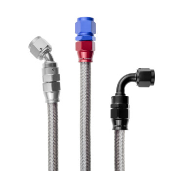 Dash 10 / -10 AN PTFE hose conductive core / stainless...