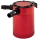 Oil catch can compact baffled mishimoto 2-port / red | MMBCC-CBTWO-RD