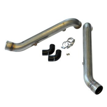 Bipipe Set, Stainless Steel with WMI Bungs, Raw, Audi RS4...