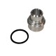 Block Breather Adapter, Billet Aluminum, 1" Nipple, Volkswagen Passat 1.8T (1998-2005)