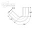 Silicone Elbow 135°, 48mm, black