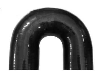 Silicone Elbow 180°, 41mm, black