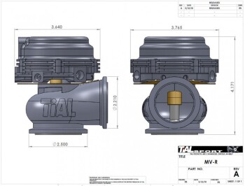 Wastegate TiAL MV-R, blue