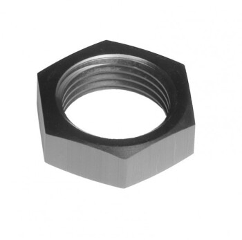 -04 AN / JIC aluminum bulkhead nut - black -2 / pkg | RHP