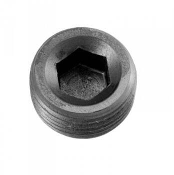 -04 (1/4") NPT hex head pipe plug - black - 2 / pkg...