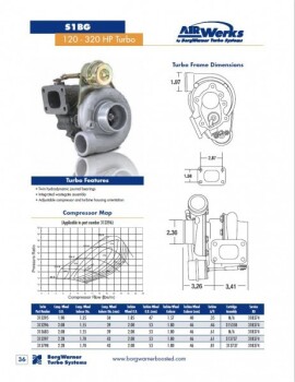 BorgWarner AirWerks S1BG Turbo 0.61 A/R - 43mm 58/53 -...