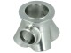 4-Cyl. CNC stainless steel V-Band collector for TiAL GT28R / GT30R / GT35R - with 38mm Wastegate port