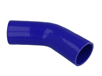 Silicone Elbow 45°, 70mm, Blue